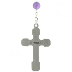 Palais du Rosaire Chapelet de Lourdes en pierre d'Améthyste^ Chapelet De Lourdes | Chapelet Pierre