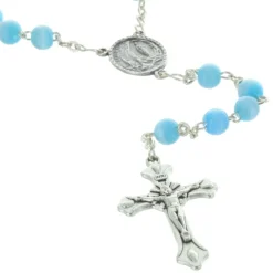 Palais du Rosaire Chapelet de Lourdes en verre avec son petit livret de prière^ Chapelet De Lourdes | Chapelet Verre