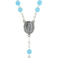 Palais du Rosaire Chapelet de Lourdes en verre avec son petit livret de prière^ Chapelet De Lourdes | Chapelet Verre