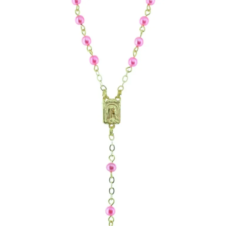 Palais du Rosaire Chapelet de Lourdes grains résine colorés et coeur Apparition de Lourdes^ Chapelet De Lourdes | Chapelet Résine