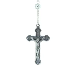 Palais du Rosaire Chapelet de Lourdes grains en forme de rose et coeur Apparition de Lourdes^ Chapelet De Lourdes | Chapelet Résine