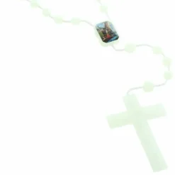Palais du Rosaire Chapelet de Lourdes lumineux à la rose dans un étui prière^ Chapelet De Lourdes | Chapelet Lumineux
