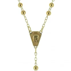 Palais du Rosaire Chapelet de Lourdes Or 18 carats avec grains de 4mm^ Chapelet Or