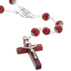 Palais du Rosaire Chapelet de Lourdes parfumé à la rose et coeur Apparition de Lourdes en boîte^ Chapelet De Lourdes | Chapelet Parfumé