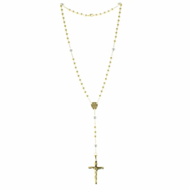Palais du Rosaire Chapelet de Lourdes Plaqué Or et paters en Argent^ Chapelet De Lourdes | Chapelet Argent