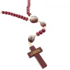 Palais du Rosaire Chapelet de Marie qui Défait les Noeuds en corde avec pater ovale^ Chapelet De Marie Qui Défait Les Noeuds | Chapelet Corde