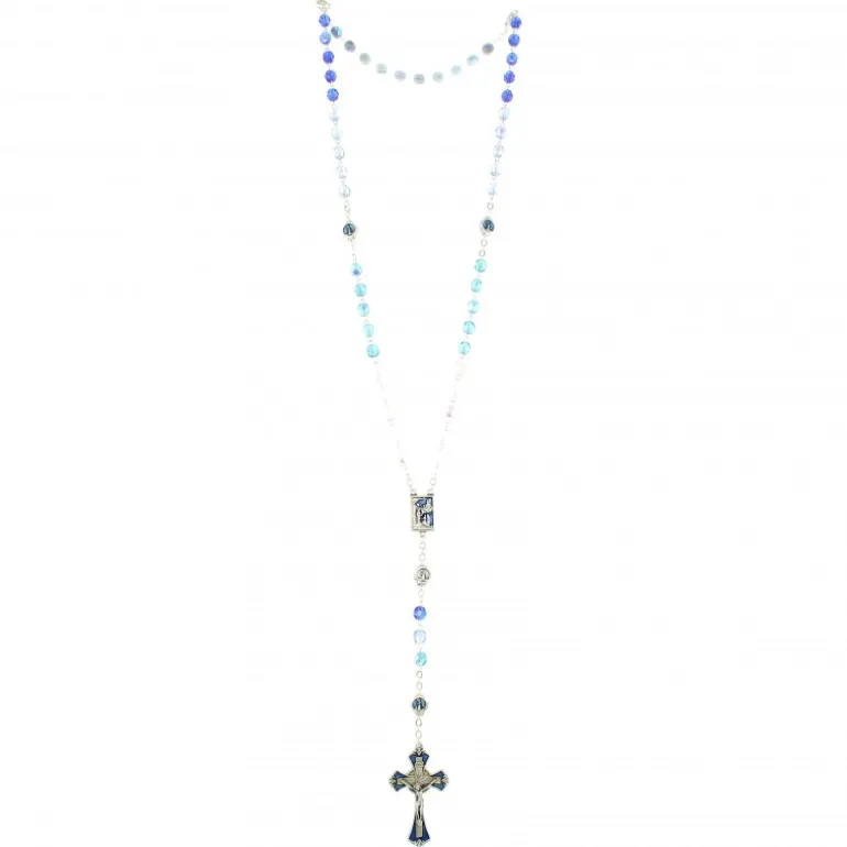 Palais du Rosaire Chapelet de Notre Dame de Lourdes et sa boîte^ Chapelet De Lourdes | Chapelet Verre