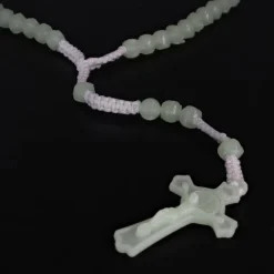 Palais du Rosaire Chapelet de Saint Benoît avec grains lumineux en forme de rose^ Chapelet Lumineux