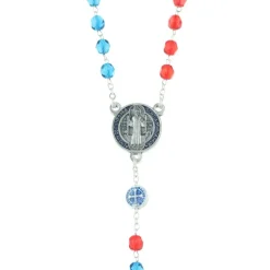 Palais du Rosaire Chapelet de Saint Benoît en verre émaillé avec sa boite^ Chapelet De Saint Benoît | Chapelet Verre