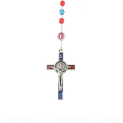 Palais du Rosaire Chapelet de Saint Benoît en verre émaillé avec sa boite^ Chapelet De Saint Benoît | Chapelet Verre