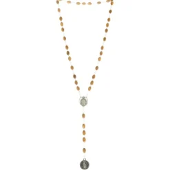 Palais du Rosaire Chapelet de Saint Michel en bois d'olivier avec médaille de l'Apparition^ Chapelet De Saint Michel | Chapelet Bois