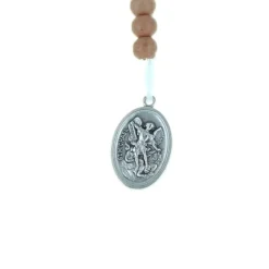 Palais du Rosaire Chapelet de Saint Michel en corde et grains en bois^ Chapelet Corde | Chapelet Bois