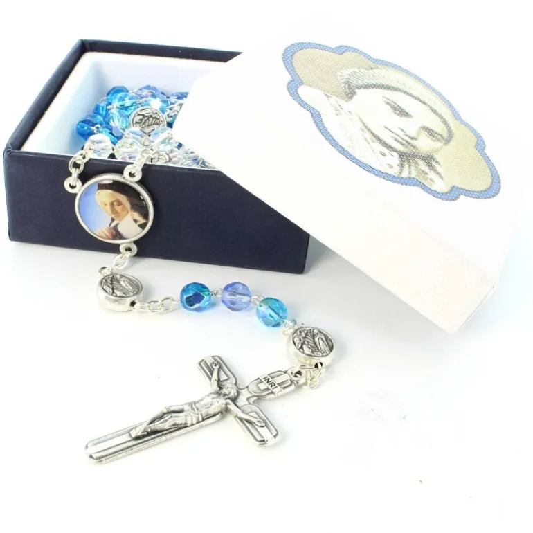 Palais du Rosaire Chapelet de Sainte Bernadette avec sa boite^ Chapelet De Sainte Bernadette | Chapelet Verre