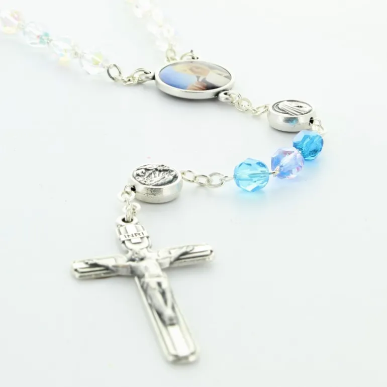 Palais du Rosaire Chapelet de Sainte Bernadette avec sa boite^ Chapelet De Sainte Bernadette | Chapelet Verre