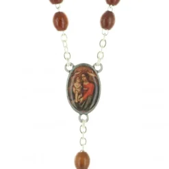 Palais du Rosaire Chapelet des Ames du purgatoire en bois avec sa boite^ Chapelet Bois