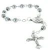 Palais du Rosaire Chapelet dizainier de Lourdes grains argentés et coeur Apparition de Lourdes^ Chapelet De Lourdes | Chapelet Dizainier