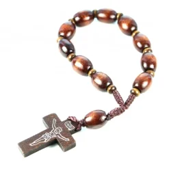 Palais du Rosaire Chapelet dizainier de Lourdes en bois^ Chapelet De Lourdes | Chapelet Dizainier
