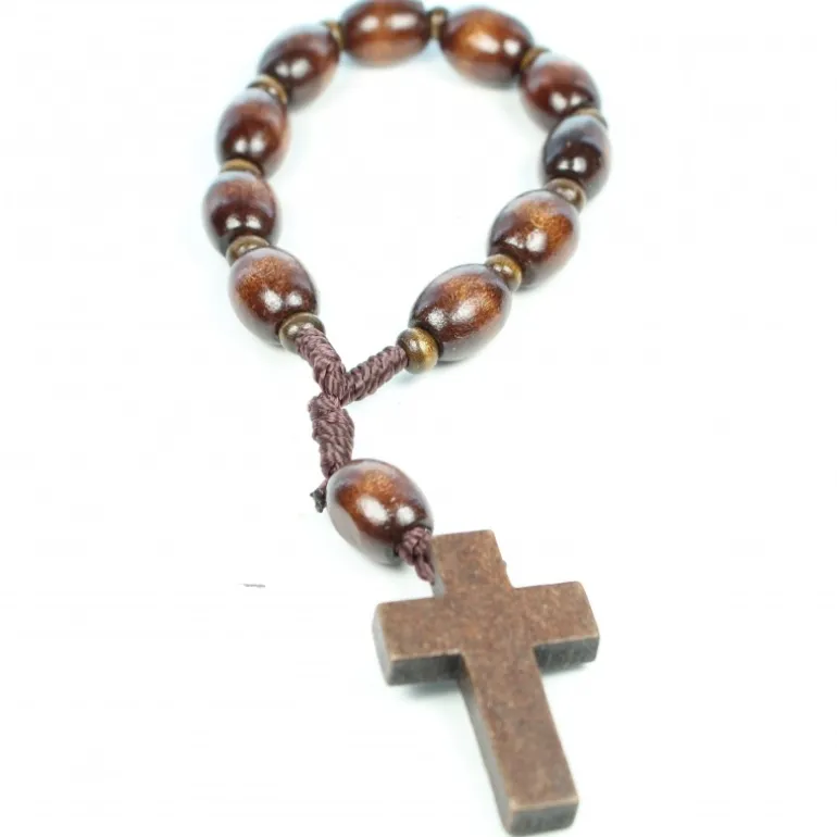 Palais du Rosaire Chapelet dizainier de Lourdes en bois^ Chapelet De Lourdes | Chapelet Dizainier