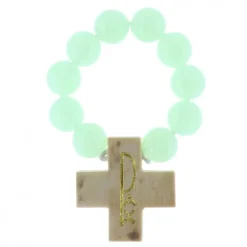 Palais du Rosaire Chapelet dizainier de Lourdes, grains lumineux et Inscription Lourdes^Enfant Chapelet De Lourdes | Chapelet Pour Enfant