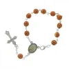 Palais du Rosaire Chapelet dizainier grain rose coeur Apparition de Lourdes^ Chapelet De Lourdes | Chapelet Dizainier