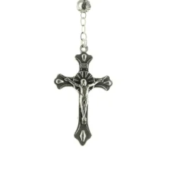 Palais du Rosaire Chapelet du Précieux Sang en verre avec sa boite décorée^ Autre Chapelet De Devotion | Chapelet Verre