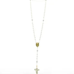 Palais du Rosaire Chapelet Eau de Lourdes avec grains en verre^ Chapelet Eau De Lourdes | Chapelet De Lourdes