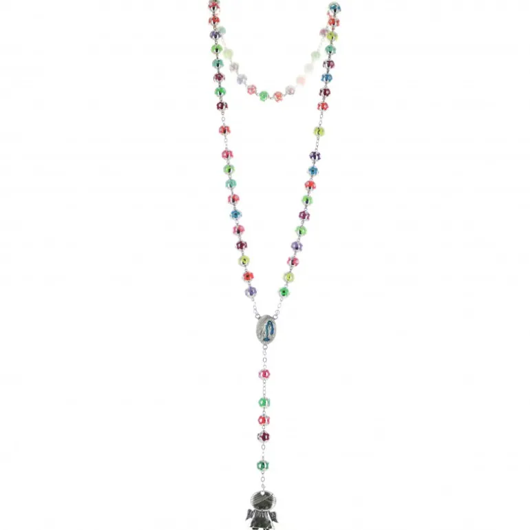 Palais du Rosaire Chapelet Eau de Lourdes avec un ange^Enfant Chapelet Eau De Lourdes | Chapelet De Lourdes