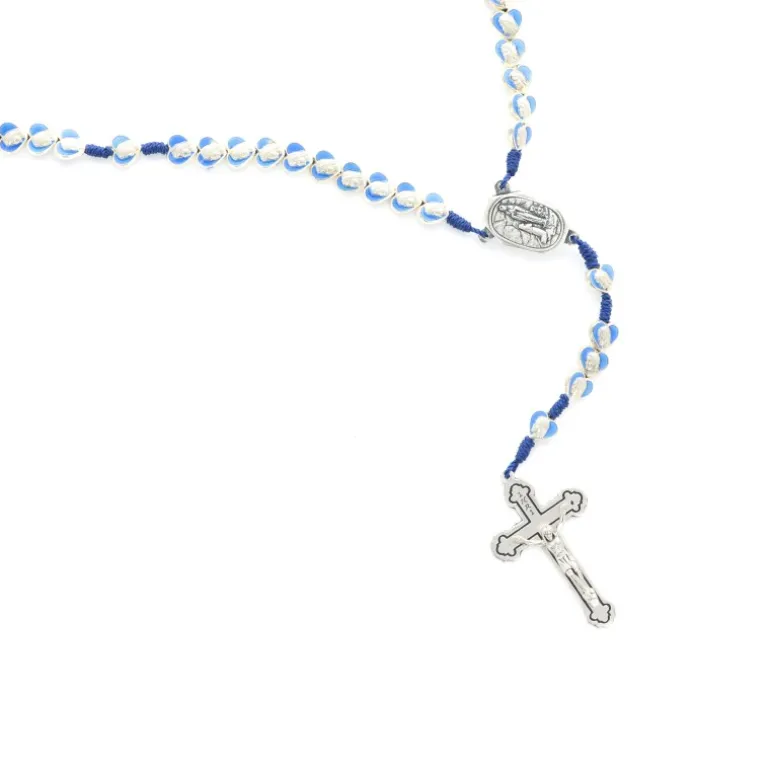 Palais du Rosaire Chapelet Eau de Lourdes avec grains en forme de coeur^ Chapelet Eau De Lourdes | Chapelet De Lourdes