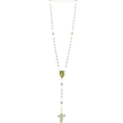 Palais du Rosaire Chapelet Eau de Lourdes avec grains en verre^ Chapelet Eau De Lourdes | Chapelet De Lourdes
