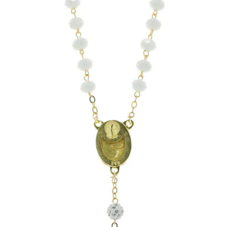 Palais du Rosaire Chapelet Eau de Lourdes avec grains en verre^ Chapelet Eau De Lourdes | Chapelet De Lourdes