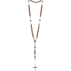Palais du Rosaire Chapelet Eau de Lourdes et paters métal en forme de rose^ Chapelet Eau De Lourdes | Chapelet De Lourdes