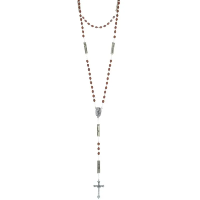 Palais du Rosaire Chapelet eau de Lourdes,les 20 mystères du Rosaire, grains bois^ Chapelet Eau De Lourdes | Chapelet De Lourdes