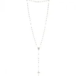 Palais du Rosaire Chapelet en argent et coeur Médaille Miraculeuse^ Chapelet De La Vierge Miraculeuse | Chapelet Argent