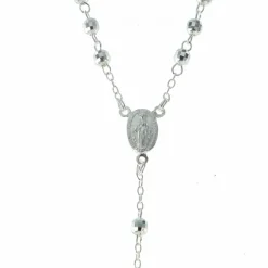Palais du Rosaire Chapelet en argent et coeur Médaille Miraculeuse^ Chapelet De La Vierge Miraculeuse | Chapelet Argent