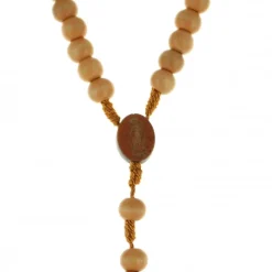 Palais du Rosaire Chapelet en bois avec Notre Dame de Lourdes gravée^ Chapelet De Lourdes | Chapelet Bois