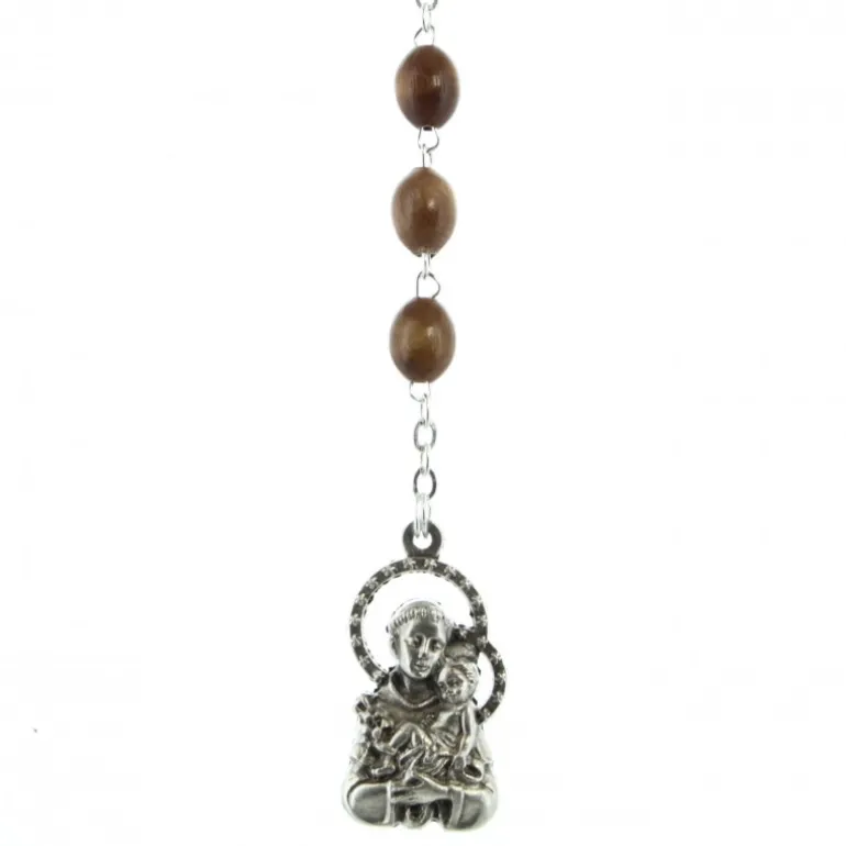 Palais du Rosaire Chapelet en bois de Saint Antoine et coeur Sacre Coeur de Jésus^ Chapelet Bois