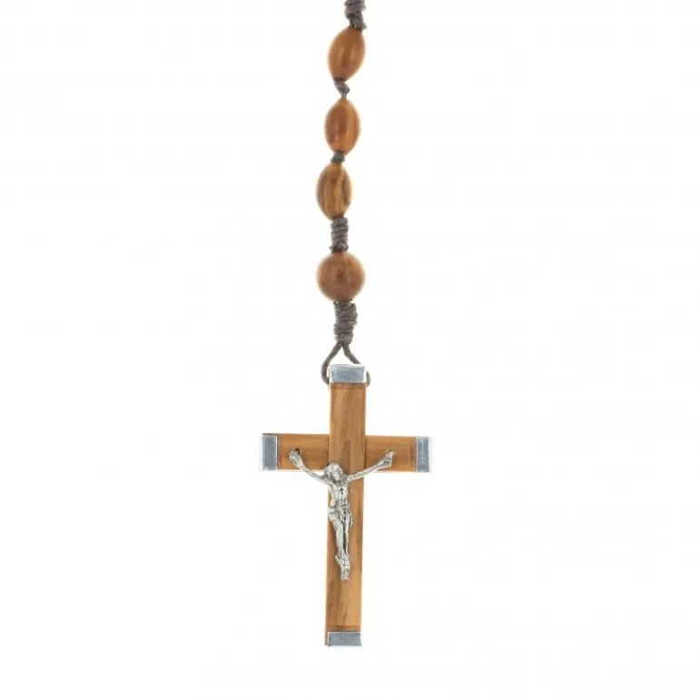 Palais du Rosaire Chapelet en bois d'olivier avec eau de Lourdes^ Chapelet Eau De Lourdes | Chapelet De Lourdes