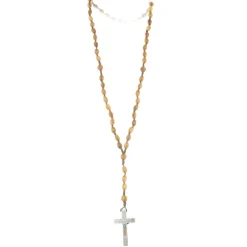 Palais du Rosaire Chapelet en bois d'olivier avec eau de Lourdes^ Chapelet Eau De Lourdes | Chapelet De Lourdes