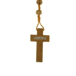 Palais du Rosaire Chapelet en bois d'olivier avec illustration du Christ^ Chapelet Bois