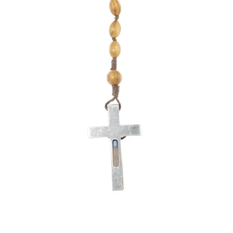 Palais du Rosaire Chapelet en bois d'olivier avec eau de Lourdes^ Chapelet Eau De Lourdes | Chapelet De Lourdes