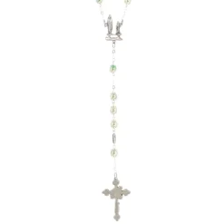 Palais du Rosaire Chapelet en cristal de Bohème avec coeur de l'apparition de Lourdes^ Chapelet Cristal