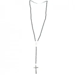 Palais du Rosaire Chapelet en hématite 7mm Incassable avec fermoir et croix en métal^ Chapelet Métal | Chapelet Pierre