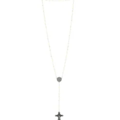 Palais du Rosaire Chapelet en Nacre avec croix émaillée en couleur^ Chapelet De Lourdes | Chapelet Nacre