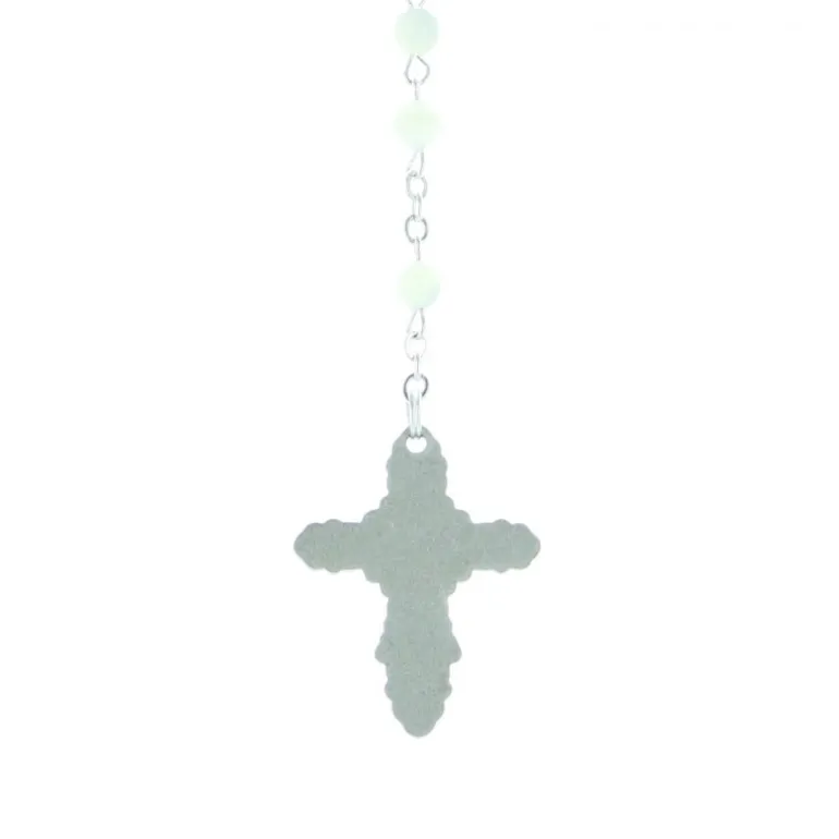 Palais du Rosaire Chapelet en Nacre avec croix émaillée en couleur^ Chapelet De Lourdes | Chapelet Nacre