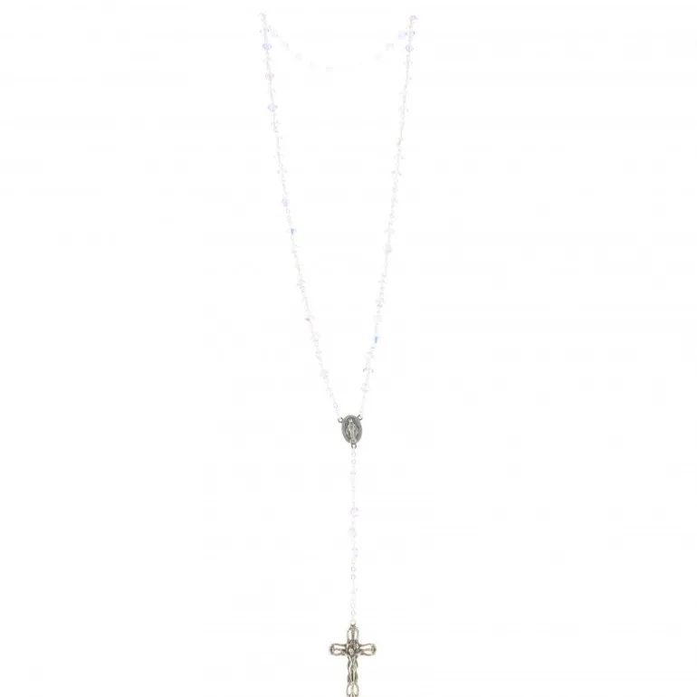 Palais du Rosaire Chapelet en perles avec médaille Miraculeuse violette^ Chapelet De La Vierge Miraculeuse | Chapelet Cristal