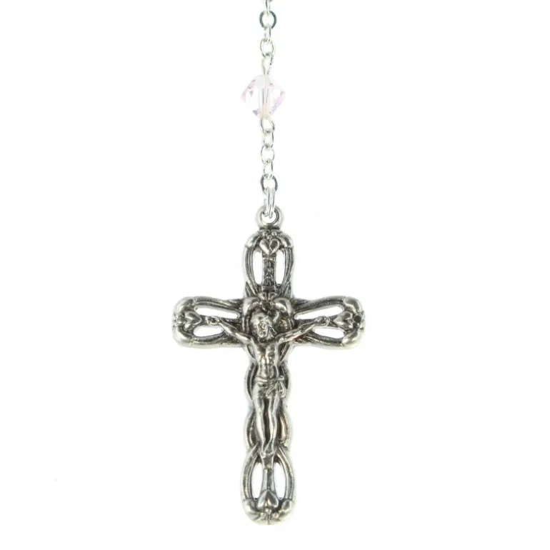 Palais du Rosaire Chapelet en perles avec médaille Miraculeuse violette^ Chapelet De La Vierge Miraculeuse | Chapelet Cristal
