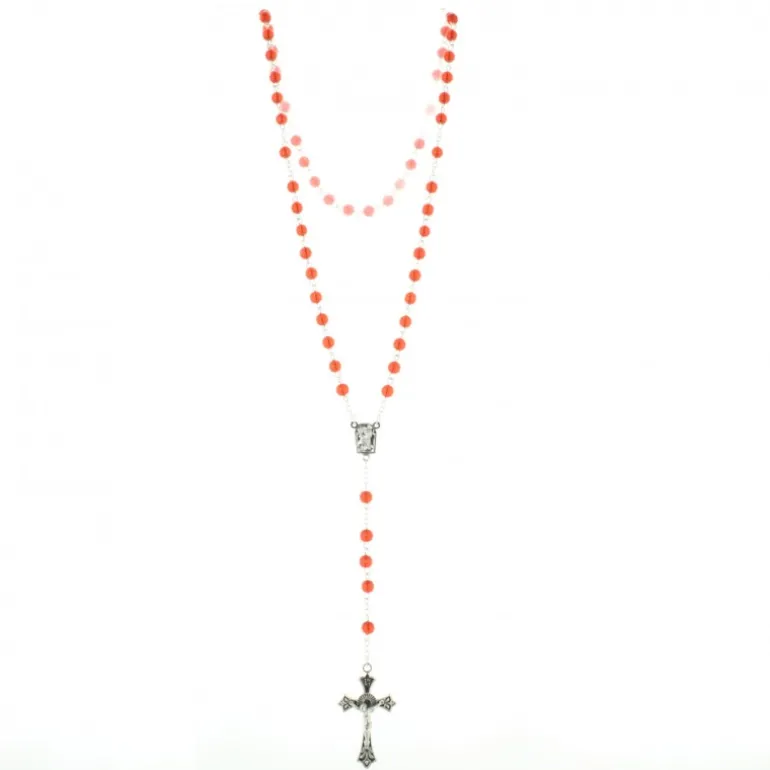 Palais du Rosaire Chapelet en verre avec eau de Lourdes^ Chapelet Eau De Lourdes | Chapelet De Lourdes