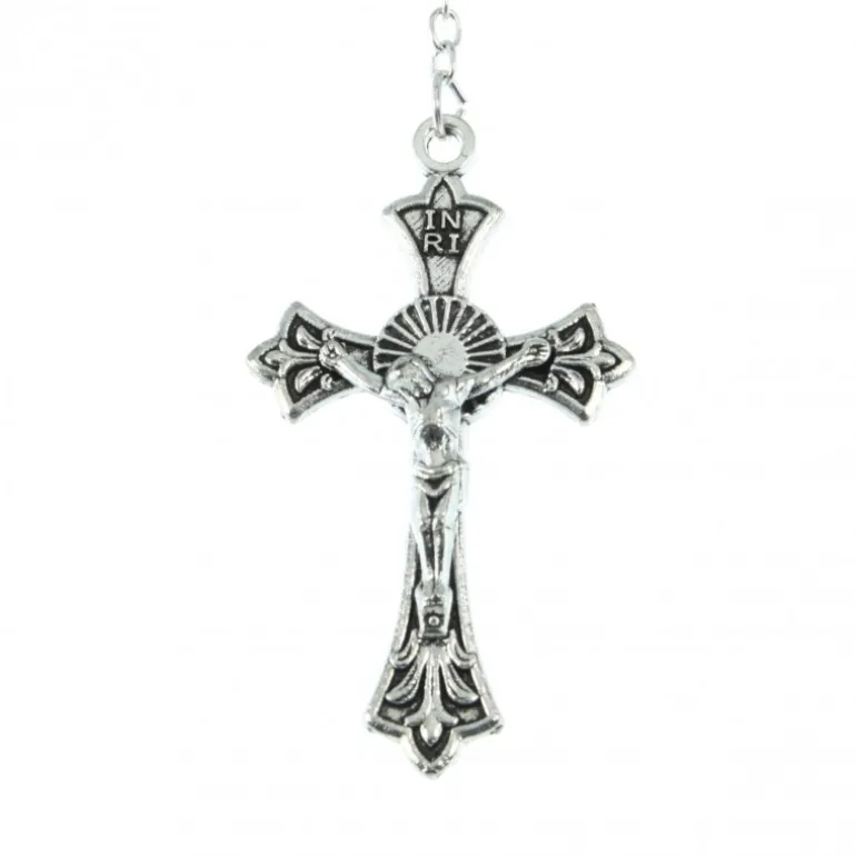 Palais du Rosaire Chapelet en verre avec eau de Lourdes^ Chapelet Eau De Lourdes | Chapelet De Lourdes