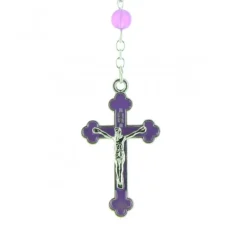 Palais du Rosaire Chapelet en verre coloré avec coeur Vierge Miraculeuse^ Chapelet De La Vierge Miraculeuse | Chapelet Verre