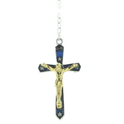 Palais du Rosaire Chapelet en verre et boite Saint-François 6x6 cm^ Autre Chapelet De Devotion | Chapelet Verre
